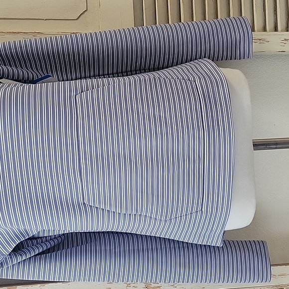 NWT, Columbia Bryce Canyon blue and white striped women's XS Hoodie - Picture 5 of 15